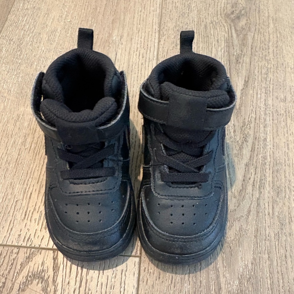 Nike Kids Black High-Top Sneakers